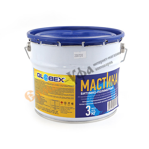 Мастика битумно-полимерная GLOBEX, 3л