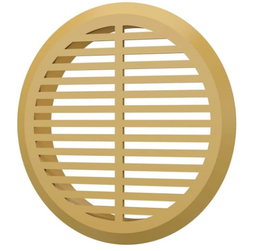 ЭРА.Реш.переточная кругл. с фланцем 05ДП 1/4 беж.