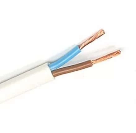 Провод ШВВП 2*0,5 (ГОСТ) (Альгиз Санкт-Петербург) соединит. бел. медн. высок. гибк. дв.из. ПВХ 220В