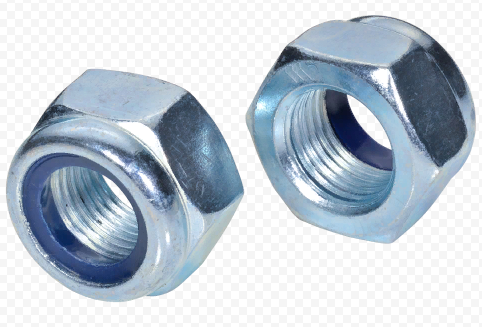 М8 Гайка самоконтрящаяся со стопорным кольцом, цинк, DIN 985