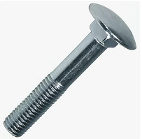 6,0 х 30  Болт мебельный с квадратным подголовком, цинк DIN 603