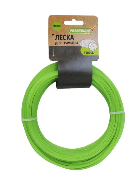Леска д/триммеров с металлическим сердечником треугольная d=3мм L=10м 'Praktische'