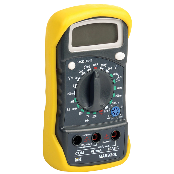 Мультиметр цифровой Master MAS830L ИЭК TMD-3L-830 