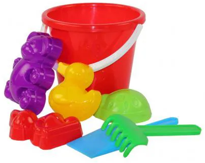 Набор Детский д/песка пластм. "Зоопарк" (4 формочки-зверюшки) М1956 (Октябрьский)  *1/40