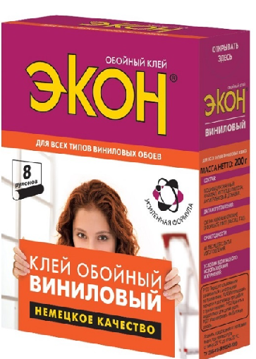Обойный клей "ЭКОН" виниловый 200 г 1312333 (Хенкель)*1/24