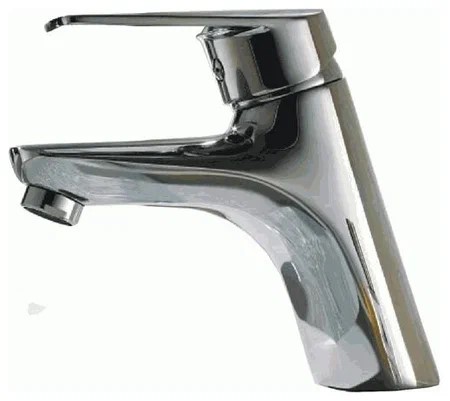 Смеситель для умывальника одноручковый без донного клапана карт 40мм латунь хром