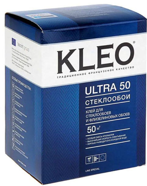 Клей для стеклообоев 500г ULTRA 50  KLEO  *1/12