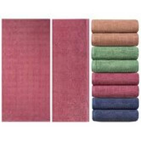 Полотенце махровое гладкокрашеное "Шахматка" 70х140см, 100% хлопок, плотность 420гр/м2, дизайн J-384