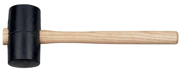 Киянка резиновая, деревянная ручка 90 мм