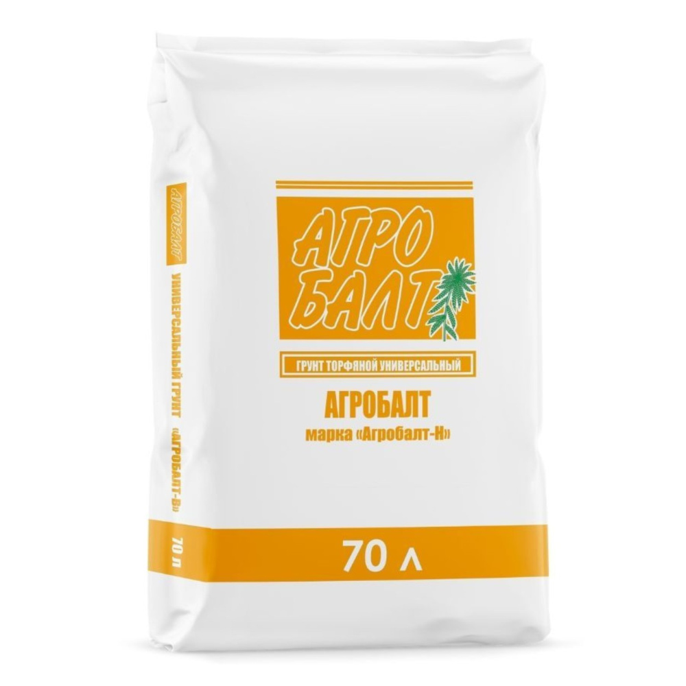 Грунт торфяной Агробалт-Н верховой нейтрализованный 0-20мм 70л /33