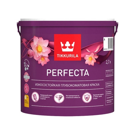 ТИККУРИЛА Краска интерьерная PERFECTA база A глубоко/мат. (2,7л)