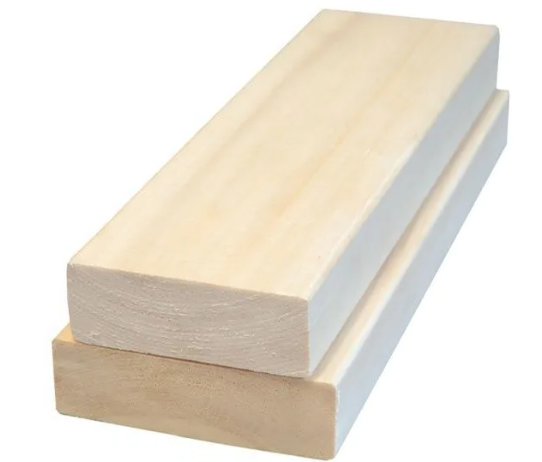 Доска полковая липа 27х90х3000 мм, сорт АВ