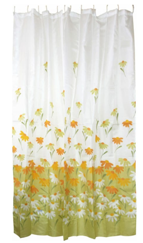 Штора д/ванной п/э SC-PE-24, 12 декор. колец, 180*180см, арт.311954, Рыжий Кот