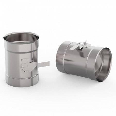 Шибер  поворотный d150 нерж.1,0мм