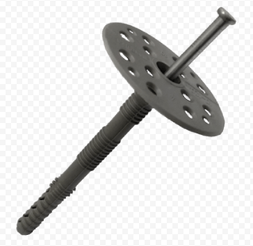 10 х 200 Дюбель для крепления теплоизоляции с пластиковым гвоздем 