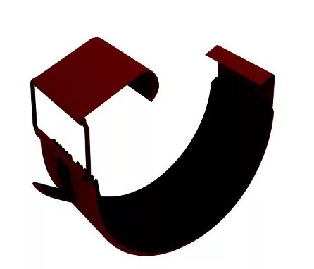 Соединитель желоба D125 Optima (RAL 3005 - красное вино)