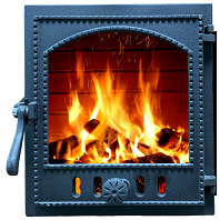 Дверца чугунная топочная ДТГ-8АС "Онего", 340*370 мм, со стеклом Рубцовск