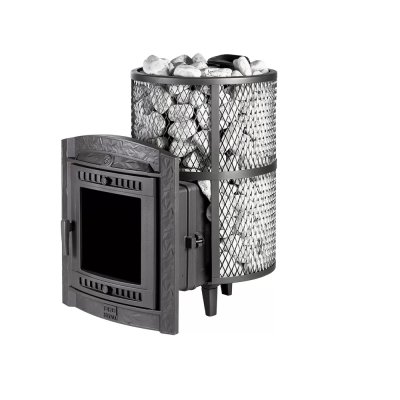 Печь для бани Атмосфера сетка со стеклом