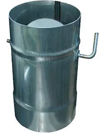 Заслонка Феррум (шибер поворотный) нержавеющая (439/0,5мм), ф115