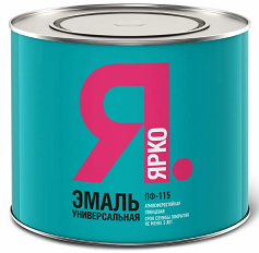 Эмаль "ЯРКО" ПФ-115 черная 1,9 кг (Ярославль) *1/14