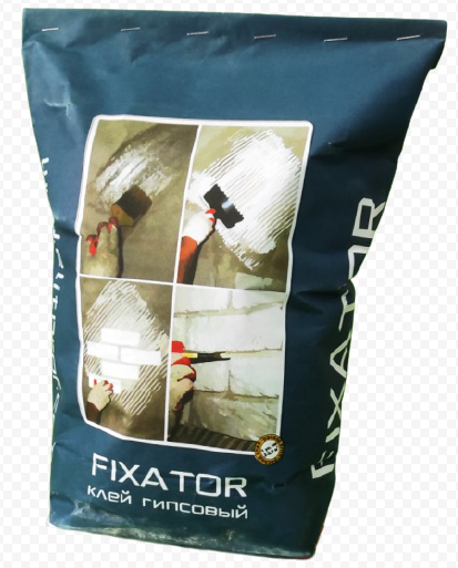 Клей гипсовый ЭлитПроф "FIXATOR" летний, мешок 4 кг