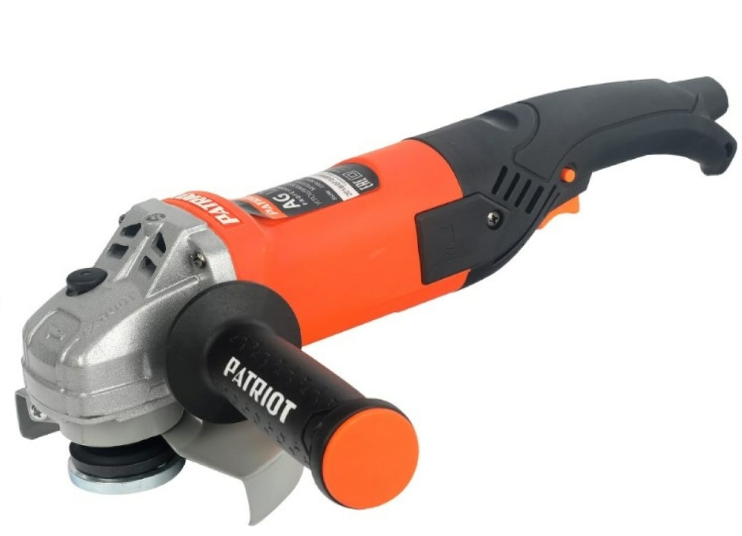 PATRIOT УШМ AG 128 (850Вт, Ø125мм, 11000об/мин, длинная рукоятка, 2,5кг) серия Professional