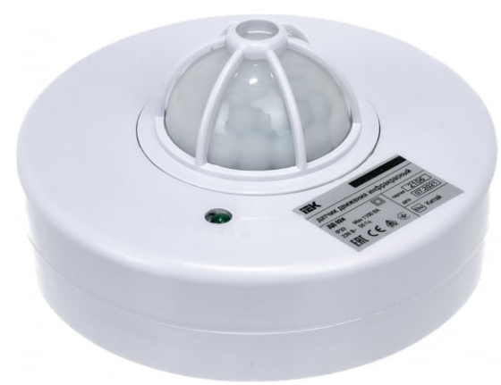 Детектор движения ДД 024 1100Вт угол. обз. 360град. IP33 бел. ИЭК LDD11-024-1100-001 