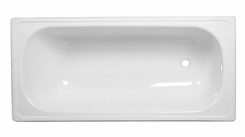 Ванна стальная эмал. 150х70 см, белая орхидея с рантом А-50001, "ANTIKA"