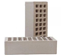 Кирпич лицевой пустотелый "Серебро" одинарный (поддон 504 шт)