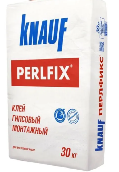 Клей на гипсовой основе Кнауф Перлфикс (Knauf Perlfix), 30 кг