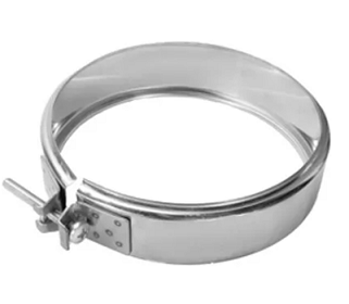 Хомут Феррум обжимной нерж.(430/0,5 мм), ф120