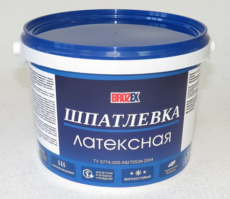 Шпатлевка латексная "BROZEX"  5,0кг (ЛКЗ)  *4/192