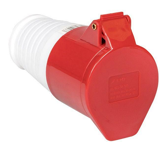 Розетка каб. 32A 3P+Е 380В IP44 (224) ИЭК PSR22-032-4