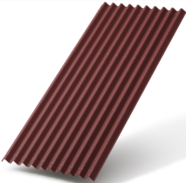 Лист Ондулин SMART 1,95*0,96м, красный (без гвоздей)