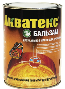 Акватекс-бальзам (натуральное масло д/древесины) тик 0,75 л *1/6