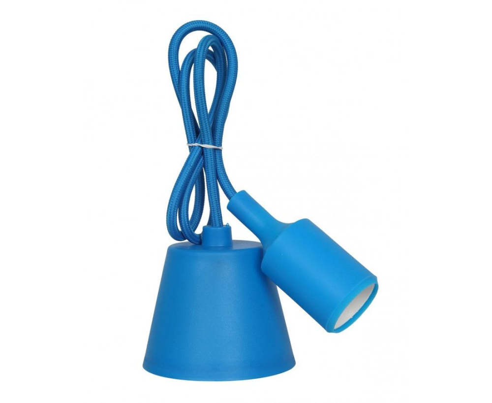 ASD/inHome патрон Е27 со шнуром для LED-UFO силикон синий 1м 8714