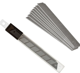 Лезвия для ножа технического  9 мм (10 шт.)