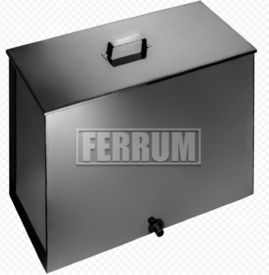 Бак Феррум Комфорт выносной 60л, нержавеющий (AISI 201/1,0мм), вертикальный эллипс