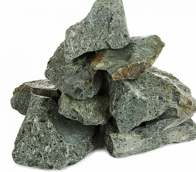 Камень для бани Порфирит колотый 20 кг коробка