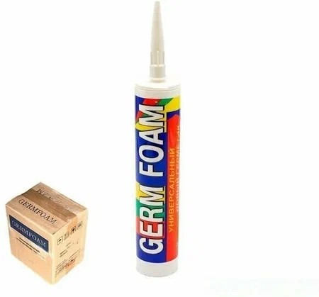 Герметик силикон. санитарный."GERM FOAM" БЕЛЫЙ 280 ml/12 