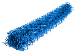 Сетка-рабица 1,5х10 м, яч. 50х50 мм, d=2,6 мм, ПВХ покрытие, цвет синий