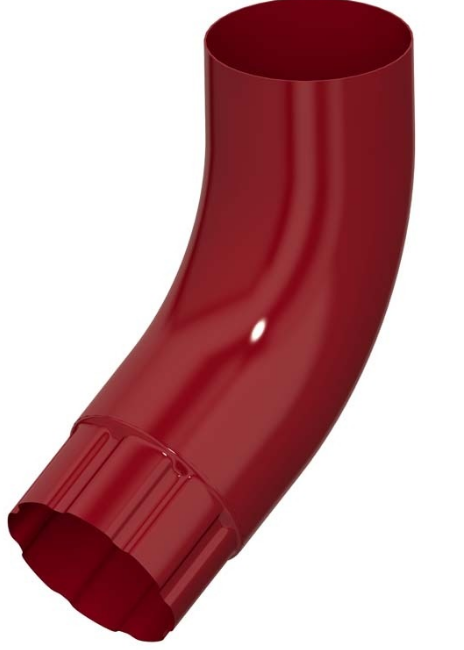 Колено стока D90 Optima (RAL 3005 - красное вино)