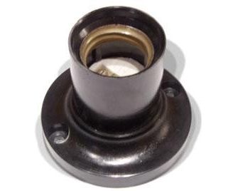 Патрон E27 ФпП-01 (карболит, потолочный. прямой) Белая Церковь