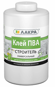 Клей ПВА "Лакра" универсальный "Строитель" 2,3 кг( Москва) *6/216