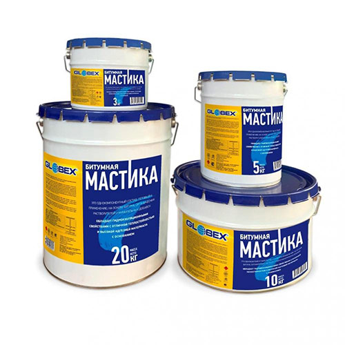 Мастика битумная GLOBEX, 5л