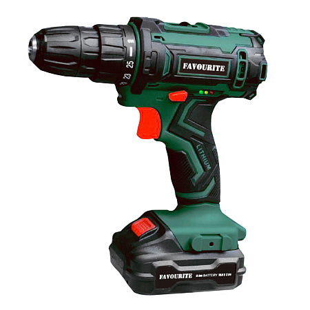 FAVOURITE Дрель-шуруповерт аккумуляторный DC 1402 PROMO (14,4 В, 2 Li-ION аккум.батареи, 2 Ач)