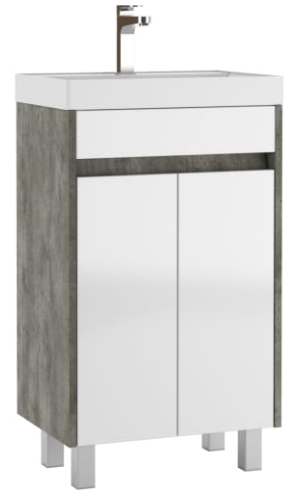 Тумба под умывальник "Classica 50" Karlo без ящика Бетон Домино DK5308T