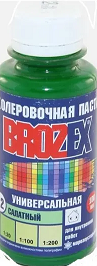 №  12 Колер.паста "BROZEX" салатный 0,1л   *6/108