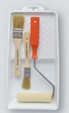 Набор для лака:(арт.670-3000) Кюветка 15*29+кисти25,35+валик велюр.110мм  *1/20