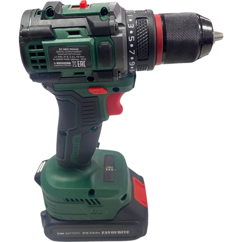 FAVOURITE Дрель-шуруповерт аккумуляторная бесщеточный DC NB21 PROMO SET 